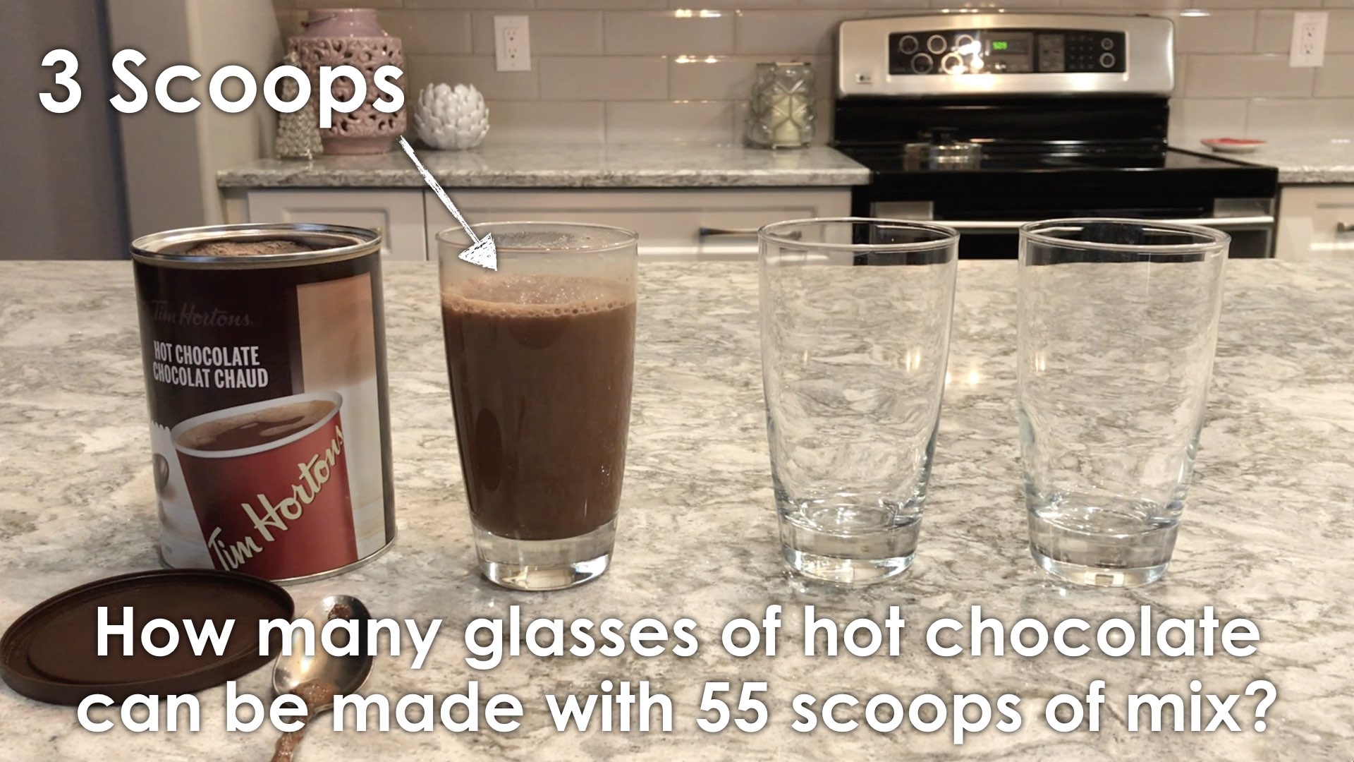 Hot Chocolate 2 - Extend 001 how many glasses with 55 scoops