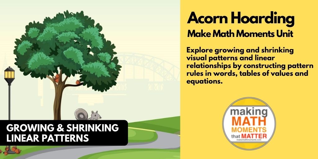 Acorn Hoarding - Visual Patterns Linear Relations