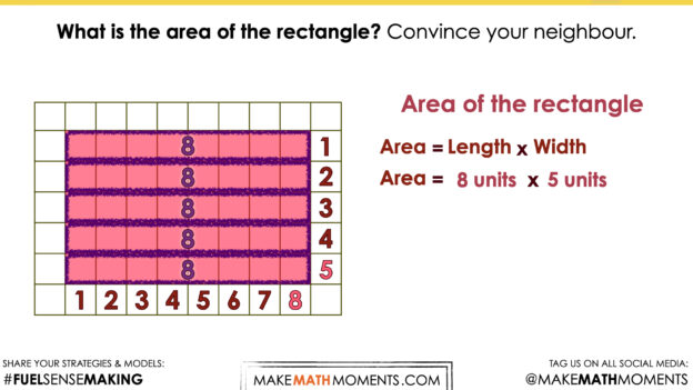 Grass is Greener [Day 2] | Area of a Rectangle Arrays Math Talk & Practice